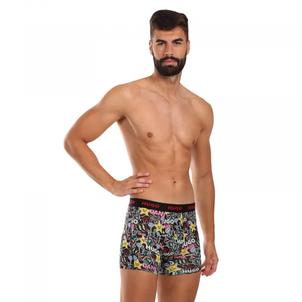 3PACK pánske boxerky HUGO viacfarebné (50517887 979) M, trenky