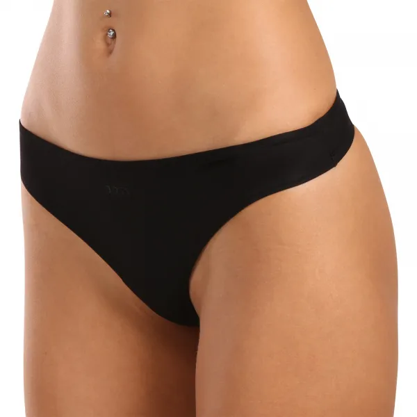 3PACK dámske tangá BOSS čierná (50520431 001) S
