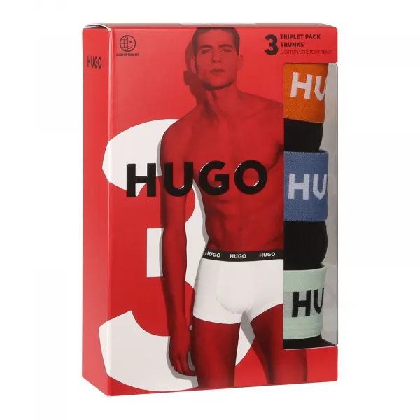 3PACK pánske boxerky HUGO viacfarebné (50517878 961) M, trenky