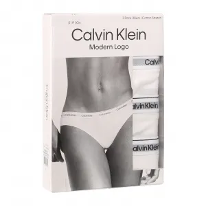 3PACK dámske nohavičky Calvin Klein biele (QD5207E-100) M