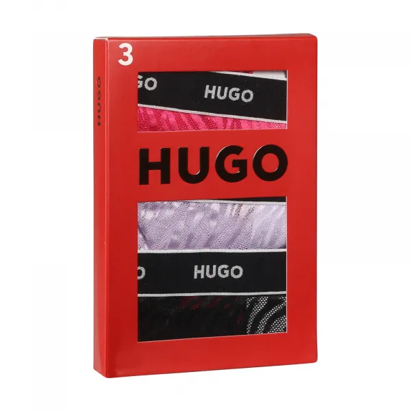 3PACK dámske nohavičky HUGO viacfarebné (50523826 960) M