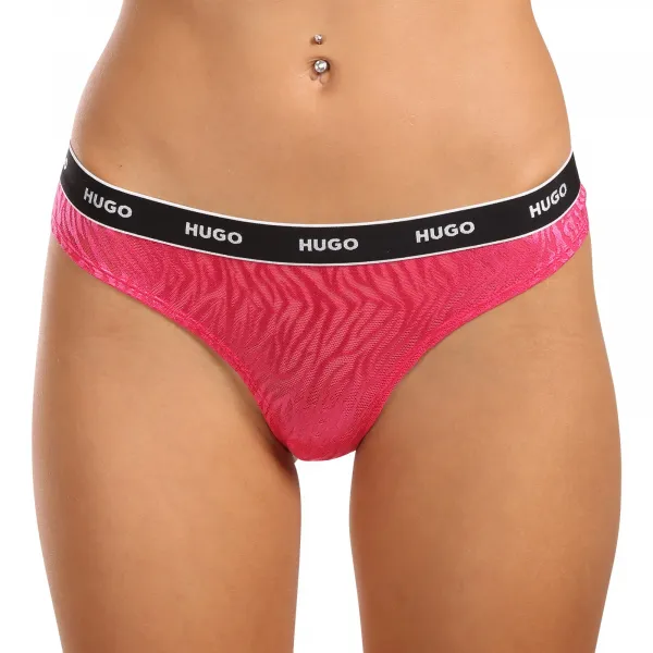 3PACK dámske nohavičky HUGO viacfarebné (50523826 960) M
