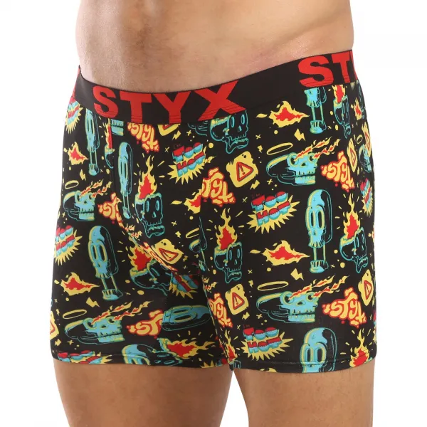 Pánske boxerky Styx long art športová guma toohot (UN1458) M, trenky