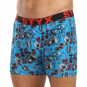 Pánske boxerky Styx long art športová guma hudba (UN1558) M, trenky