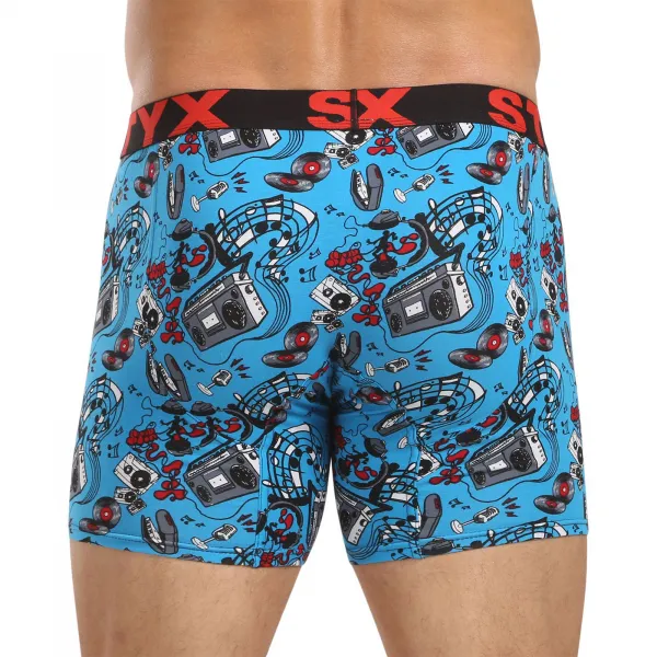 Pánske boxerky Styx long art športová guma hudba (UN1558) M, trenky