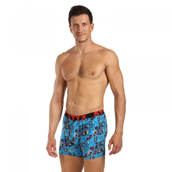 Pánske boxerky Styx long art športová guma hudba (UN1558) M, trenky