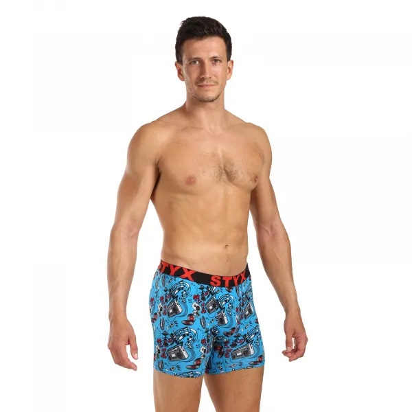 Pánske boxerky Styx long art športová guma hudba (UN1558) M, trenky