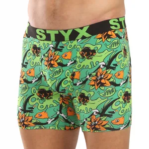 Pánske boxerky Styx long art športová guma tropic (UN1557) M, trenky