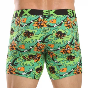 Pánske boxerky Styx long art športová guma tropic (UN1557) M, trenky