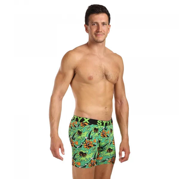 Pánske boxerky Styx long art športová guma tropic (UN1557) M, trenky