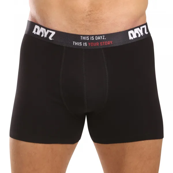 3PACK pánske boxerky DAYZ čierne (DZ001) S, trenky