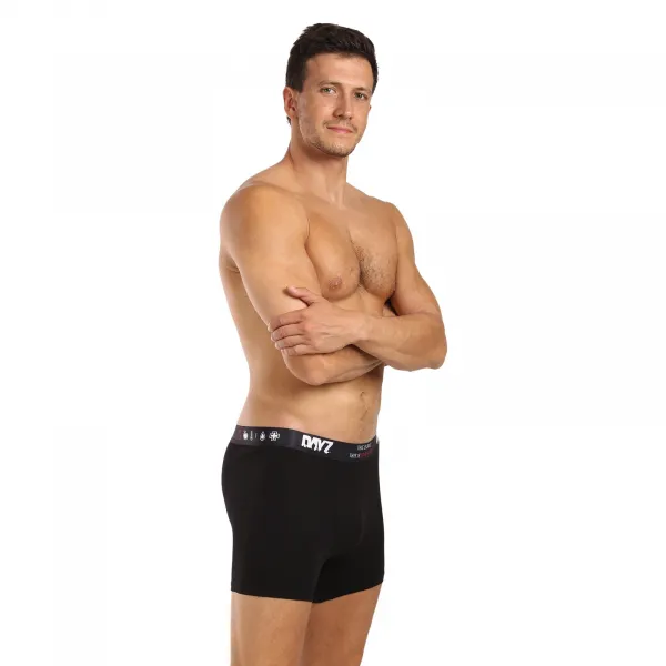 3PACK pánske boxerky DAYZ čierne (DZ001) S, trenky