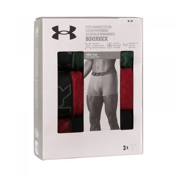 3PACK pánske boxerky Under Armour viacfarebné (1383891 302) M, trenky