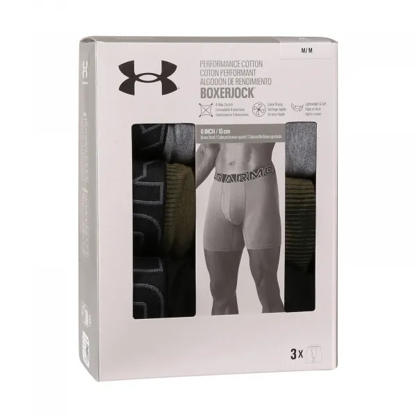 3PACK pánske boxerky Under Armour viacfarebné (1383890 390) M, trenky