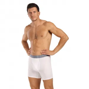 3PACK pánske boxerky Under Armour bielé (1383889 100) M, trenky