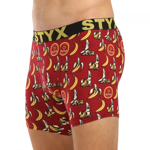 Pánske boxerky Styx long art športová guma banány (UN1359) M, trenky