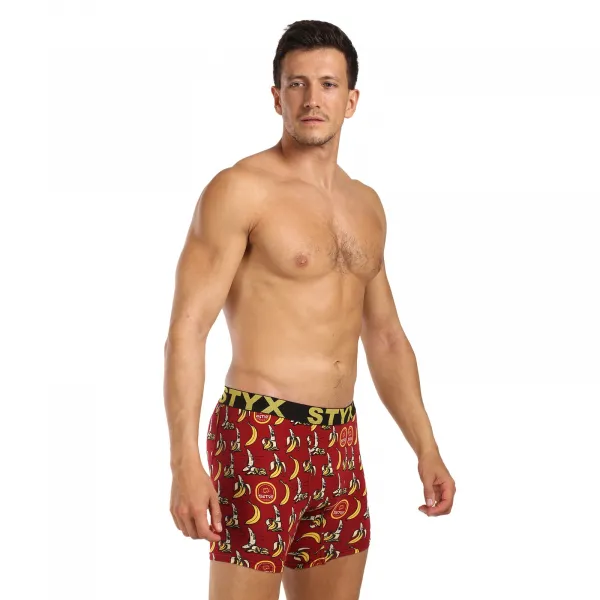 Pánske boxerky Styx long art športová guma banány (UN1359) M, trenky