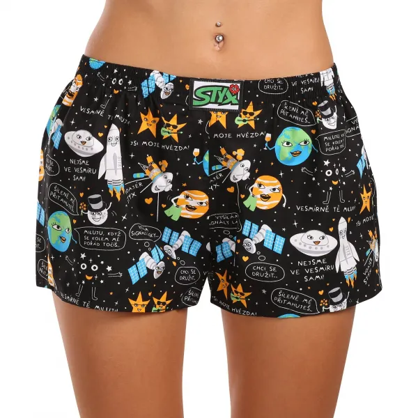 3PACK dámske trenky Styx art klasická guma viacfarebné (3K11889) S, trenírky