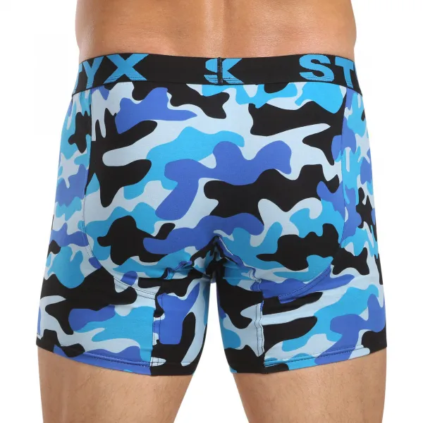 3PACK pánske boxerky Styx long art športová guma viacfarebné (3UN15780) M, trenky