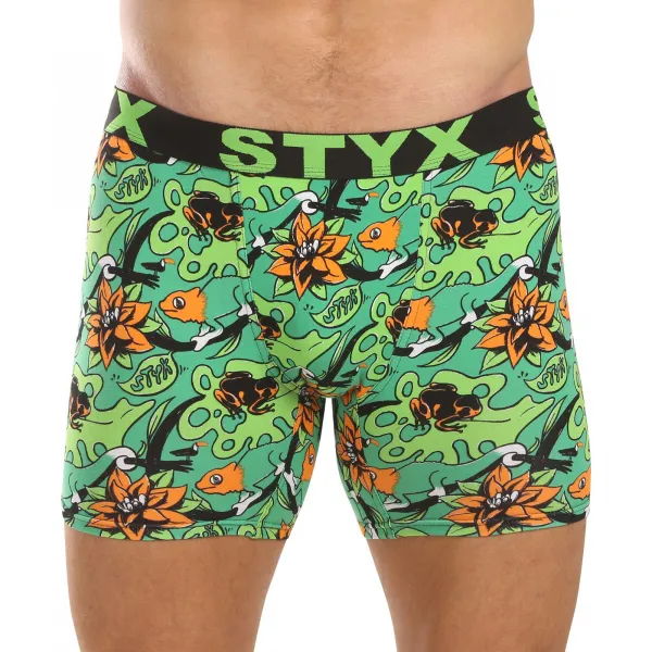 3PACK pánske boxerky Styx long art športová guma viacfarebné (3UN15780) M, trenky