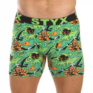 3PACK pánske boxerky Styx long art športová guma viacfarebné (3UN15780) M, trenky