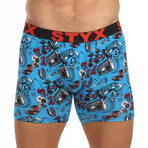 3PACK pánske boxerky Styx long art športová guma viacfarebné (3UN15780) M, trenky