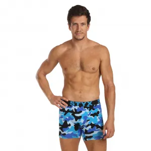 3PACK pánske boxerky Styx long art športová guma viacfarebné (3UN15780) M, trenky