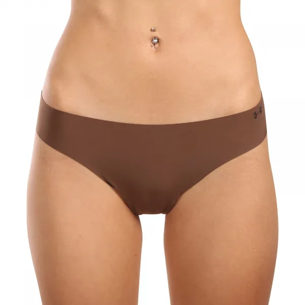3PACK dámské tangá Under Armour hnedá (1383893 625) L