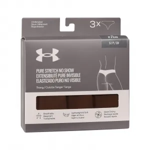 3PACK dámské tangá Under Armour hnedá (1383893 625) L