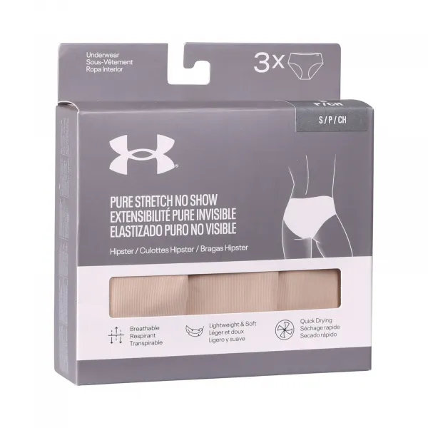 3PACK dámske nohavičky Under Armour béžové (1383895 500) M