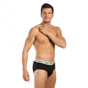 3PACK pánske slipy HUGO čierné (50517879 961) S