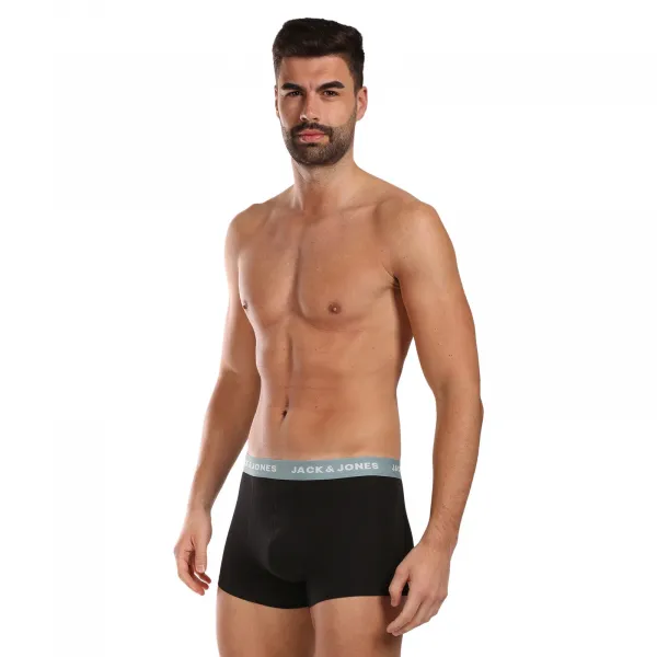 7PACK pánske boxerky Jack and Jones čierne (12230353) S, trenky