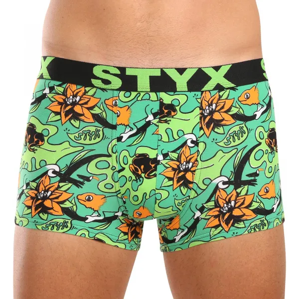 3PACK pánske boxerky Styx art športová guma viacfarebné (3G15780) M, trenky