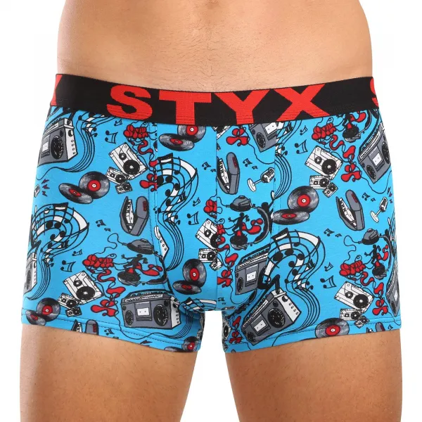 3PACK pánske boxerky Styx art športová guma viacfarebné (3G15780) M, trenky