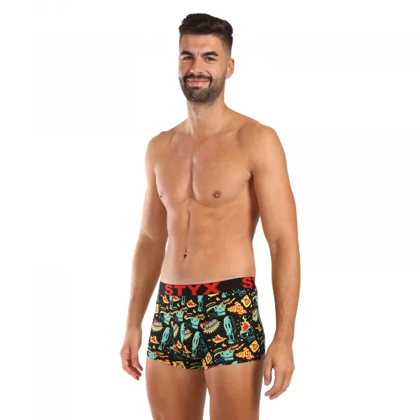 Pánske boxerky Styx art športová guma toohot (G1458) S, trenky