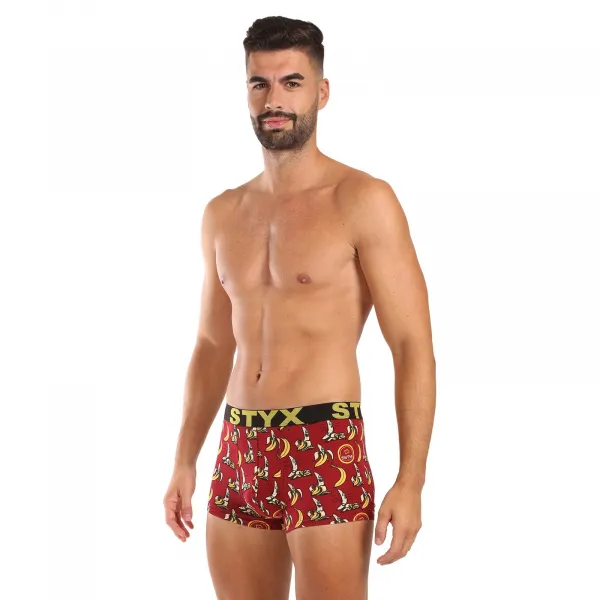 Pánske boxerky Styx art športová guma banány (G1359) M, trenky