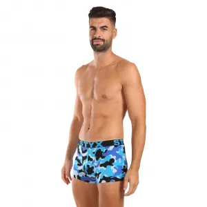 Pánske boxerky Styx art športová guma maskáč modrý (G1850) S, trenky