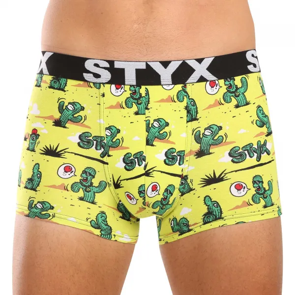 3PACK pánske boxerky Styx art športová guma viacfarebné (3G13198) S, trenky