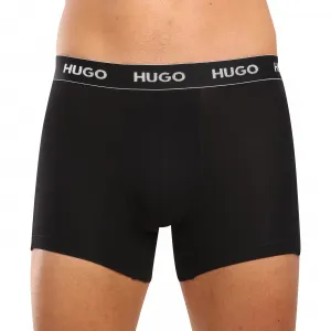 3PACK pánske boxerky HUGO čierné (50517886 991) L, trenky