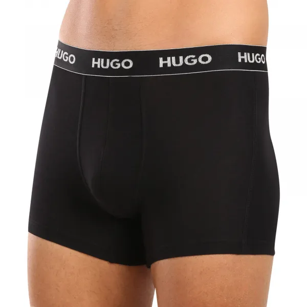 3PACK pánske boxerky HUGO čierné (50517886 991) L, trenky