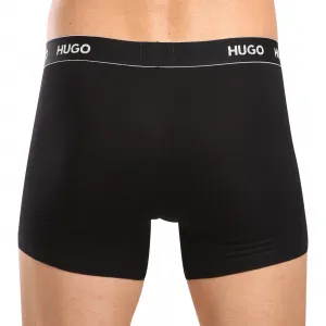 3PACK pánske boxerky HUGO čierné (50517886 991) L, trenky