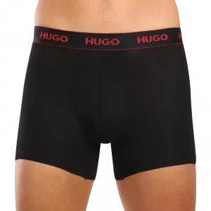 3PACK pánske boxerky HUGO čierné (50517886 991) L, trenky