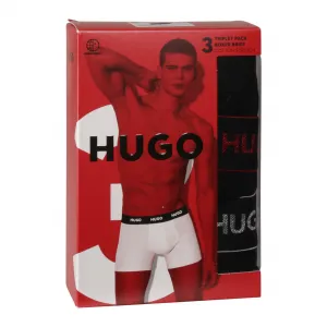 3PACK pánske boxerky HUGO čierné (50517886 991) L, trenky