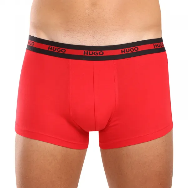 3PACK pánske boxerky HUGO viacfarebné (50517883 960) S, trenky