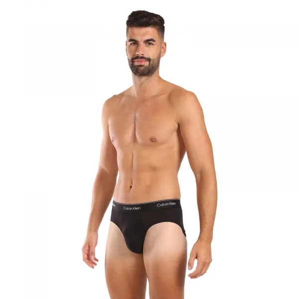 3PACK pánske slipy Calvin Klein čierné (NB3962A-TM6) M