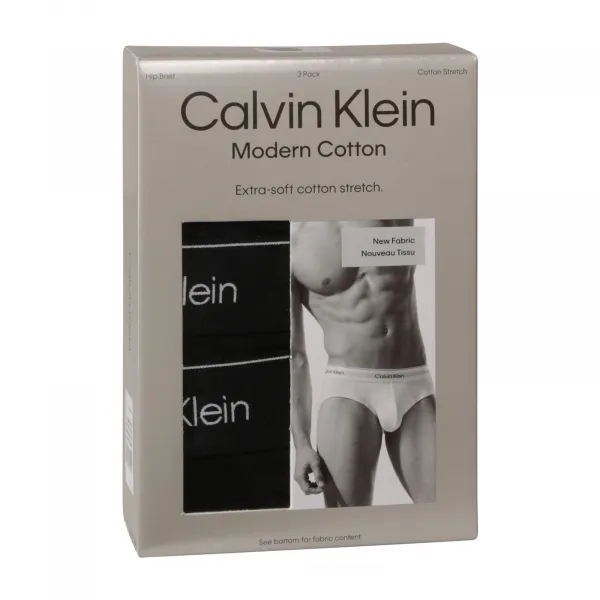 3PACK pánske slipy Calvin Klein čierné (NB3962A-TM6) M