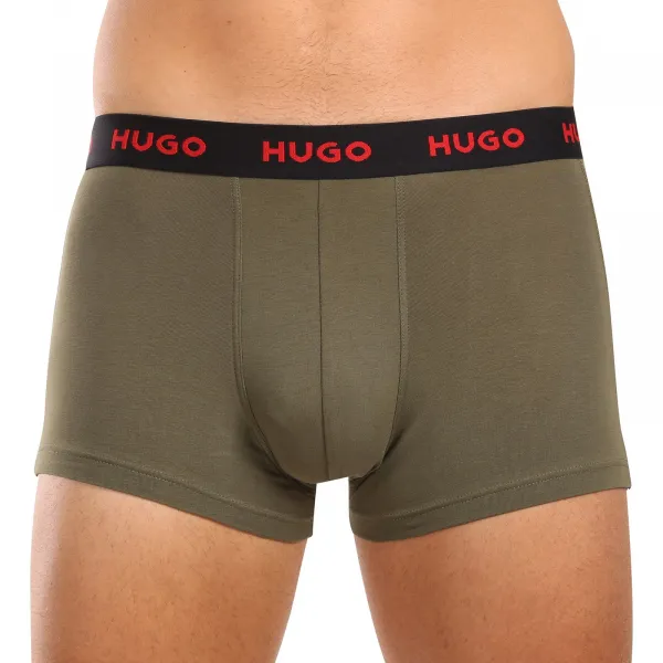 3PACK pánske boxerky HUGO viacfarebné (50517878 987) M, trenky
