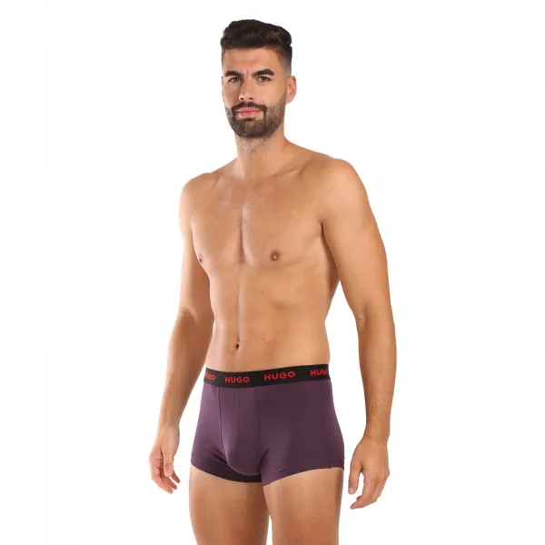 3PACK pánske boxerky HUGO viacfarebné (50517878 987) M, trenky