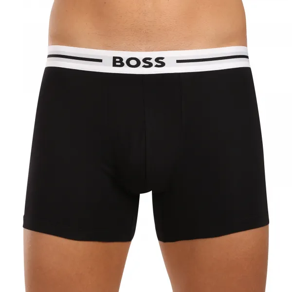 3PACK pánske boxerky BOSS čierné (50517834 981) M, trenky