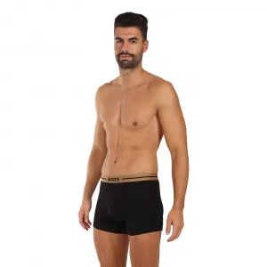 3PACK pánske boxerky BOSS čierné (50517834 981) M, trenky